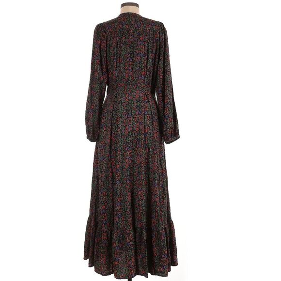 Xirena Navy Floral Garden Esme Maxi Dress with Pockets 100% Rayon size M - Picture 5 of 9